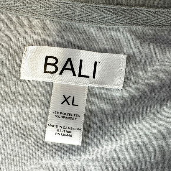 BALI Heather Gray Athletic T-Shirt Classic Size XL - Picture 2 of 5